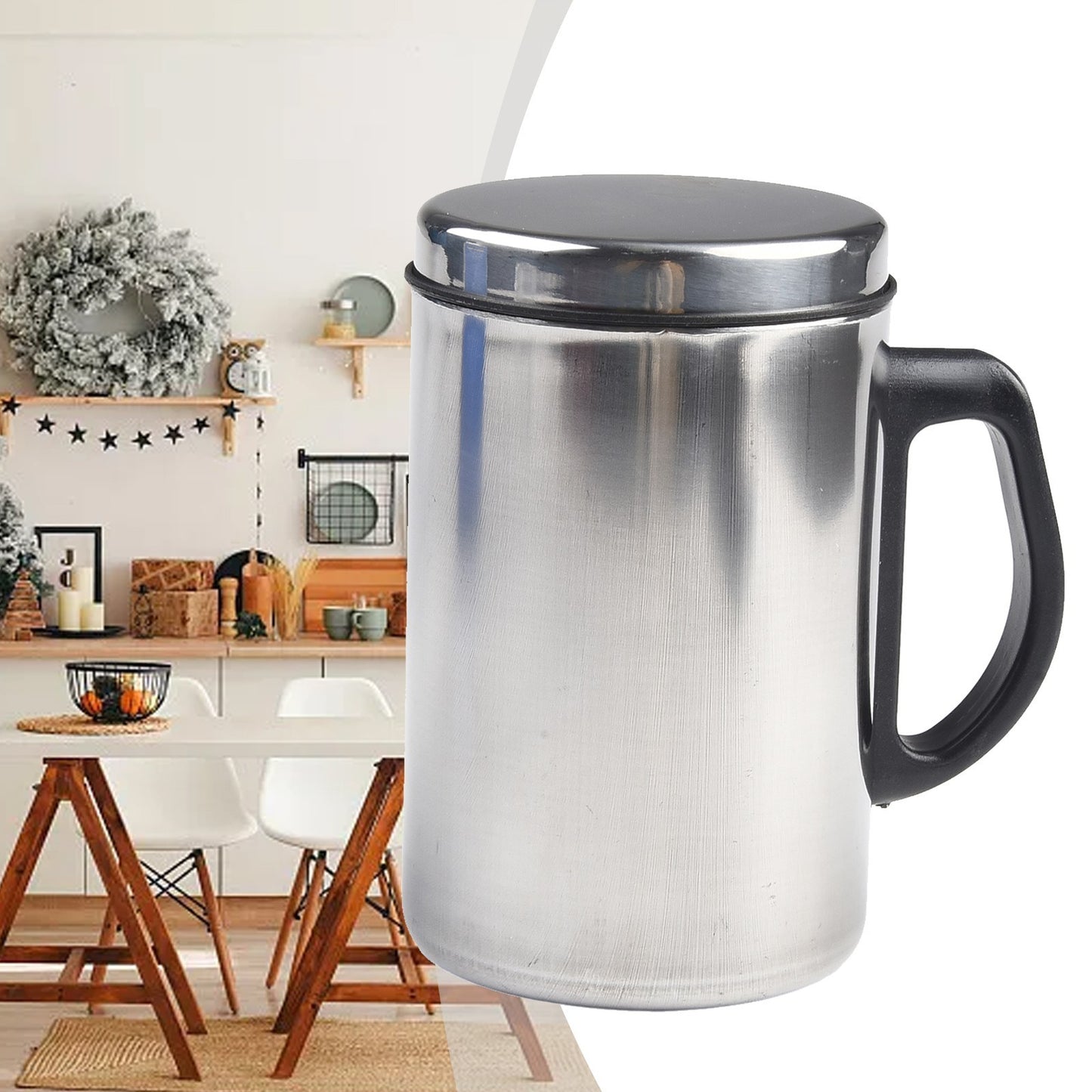 Stainless Steel Camping Wall Insulated Cup Tea Large Coffee Beer Mug 350/500ML