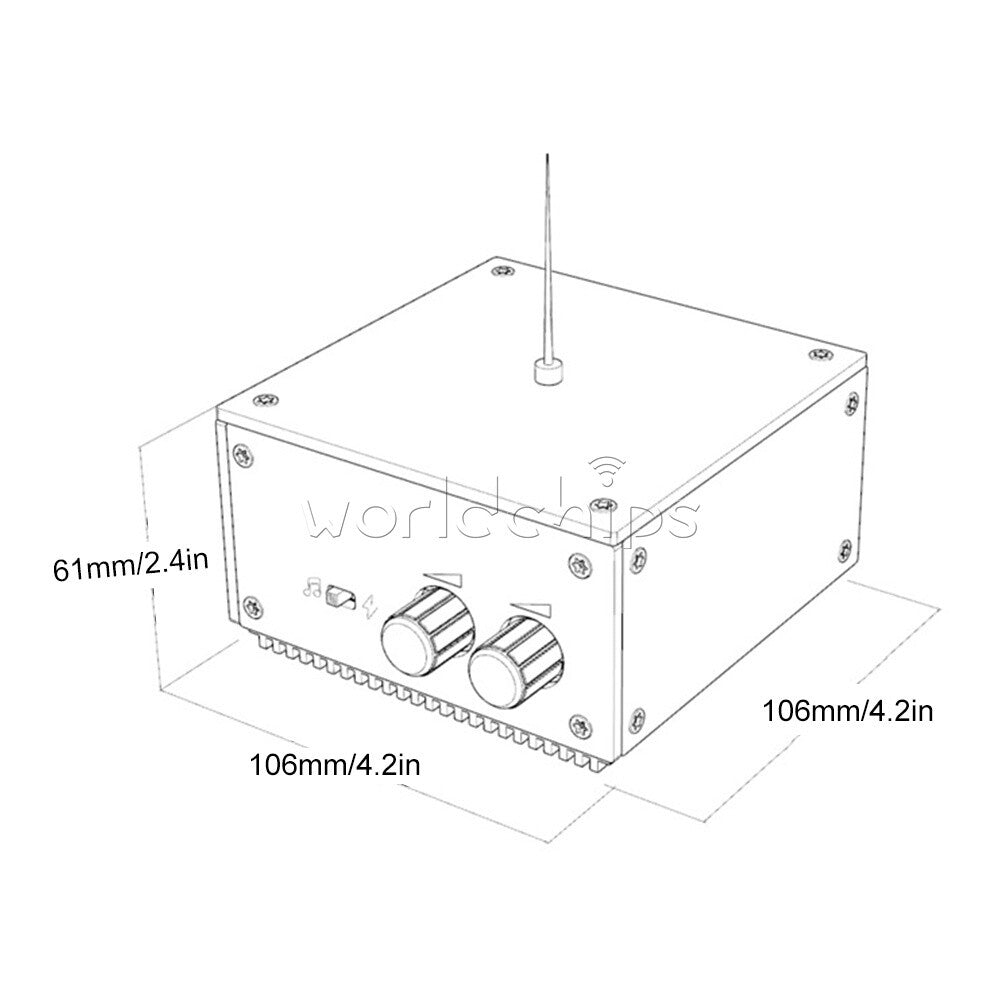 Bluetooth Music Tesla Coil AC110-240V 120W High Frequency Voltage Pulse US/EU