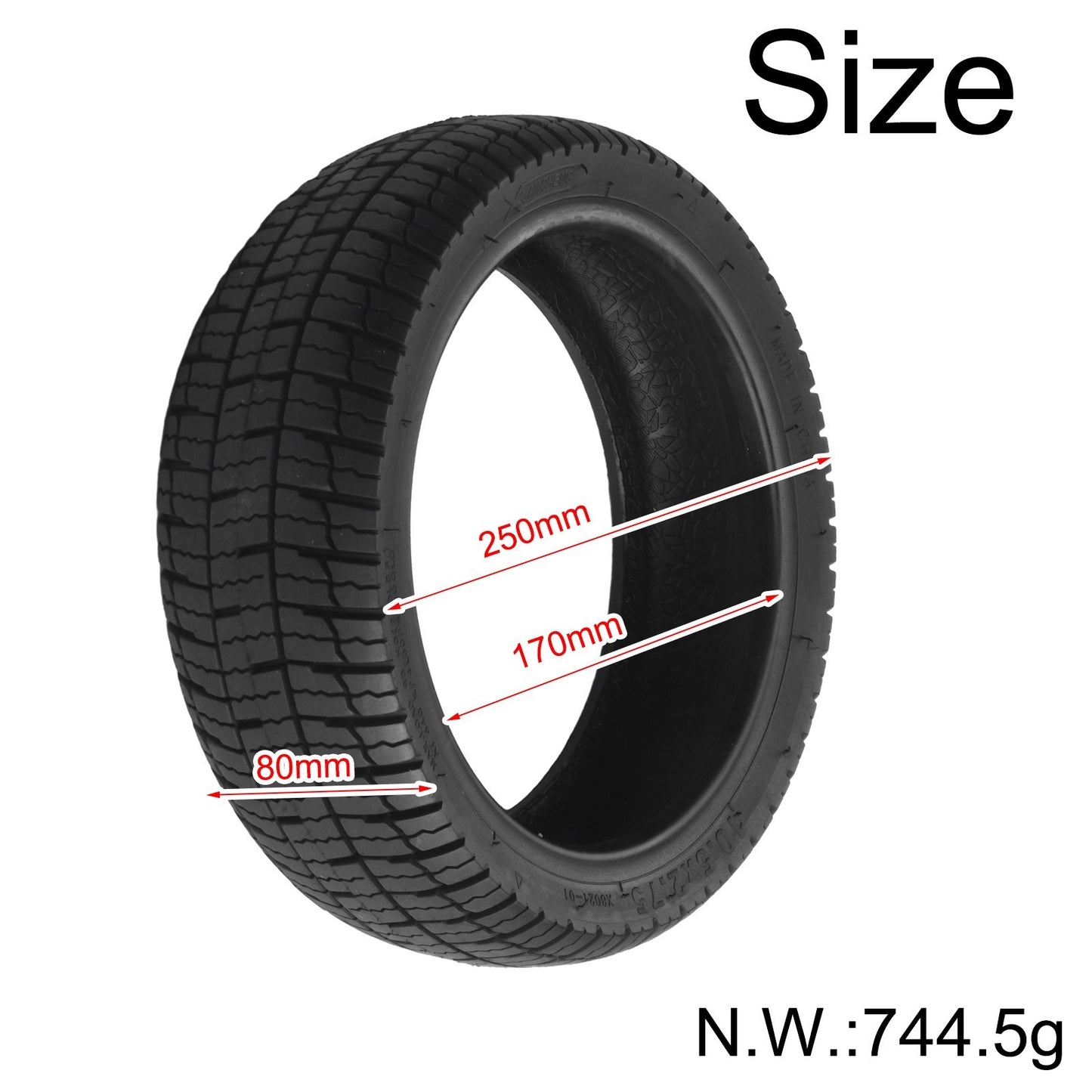 750g High Quality Scooter Tyre Tubeless For P100 For P100s For P65 Tubeless Tyre