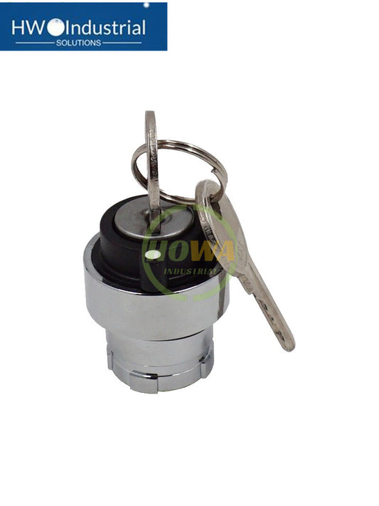 2PC 3-Gear Self-locking Key Knob Selection Button Switch ZB2BG3C ZB2-BG3C