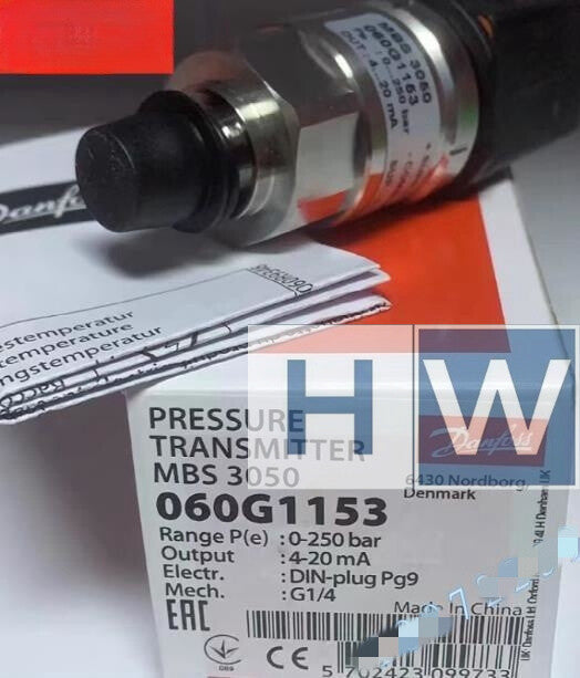 1pc  Danfoss MBS305 Pressure Sensor 060G1153 0-250bar
