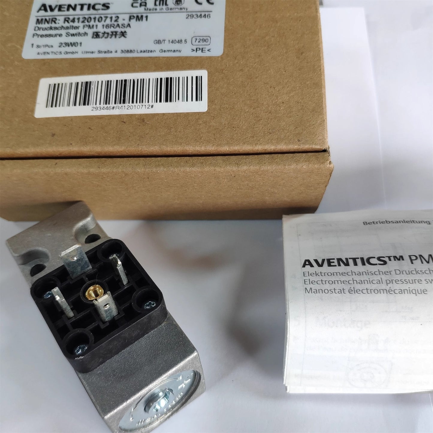 1pcs AVENTICS Pressure Switch R412010712 Series  PM1 0.2-16bar Fast delivery