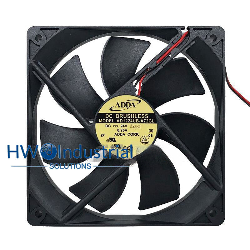 1PC AD1224UB-A72GL 24V 0.25A 12025 12CM ADDA Inverter Cooling Fan 2-wire
