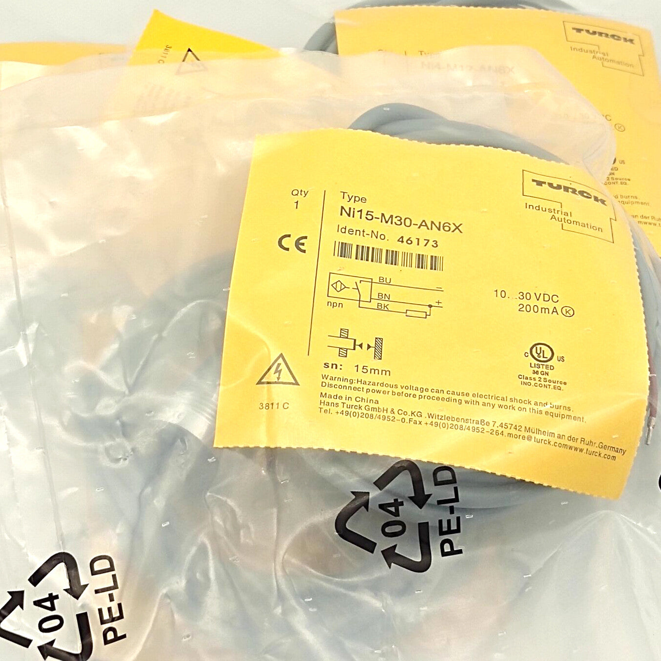 TURCK Ni10-G18-AN6X Ni10-G18-AP6X Ni10-G18-Y1X Ni15-M30-AN6X Inductive Sensor