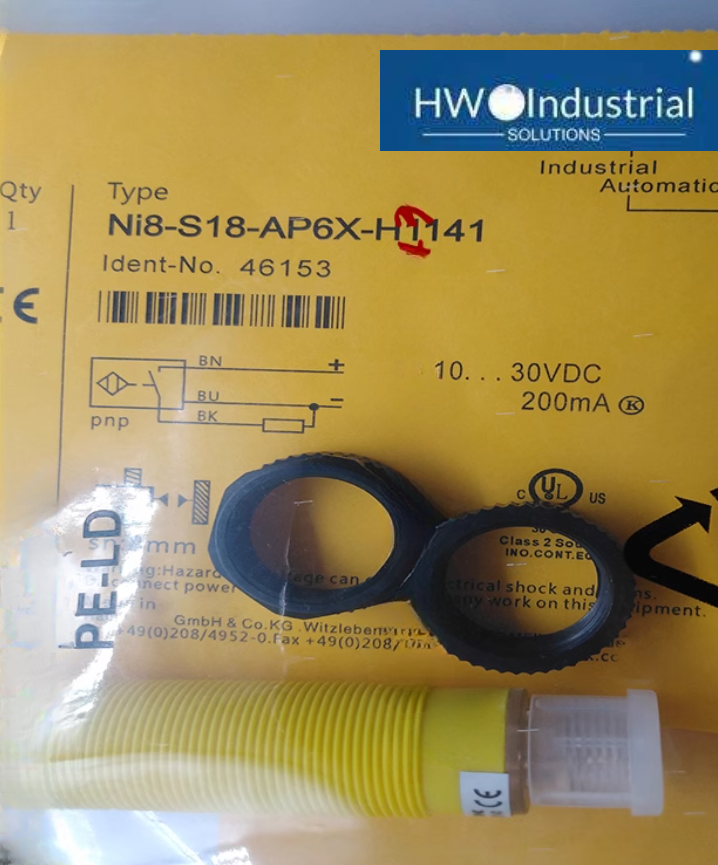 For TURCK NI8-S18-AN6X-H1141 46527 Inductive sensor NPN