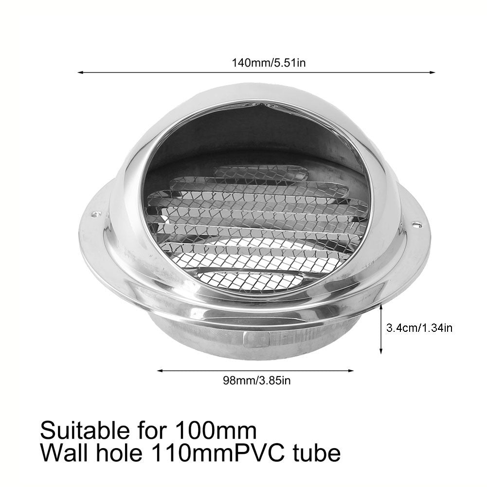 Windproof and Rainproof Stainless Steel Vent Cap for Ventilation Systems