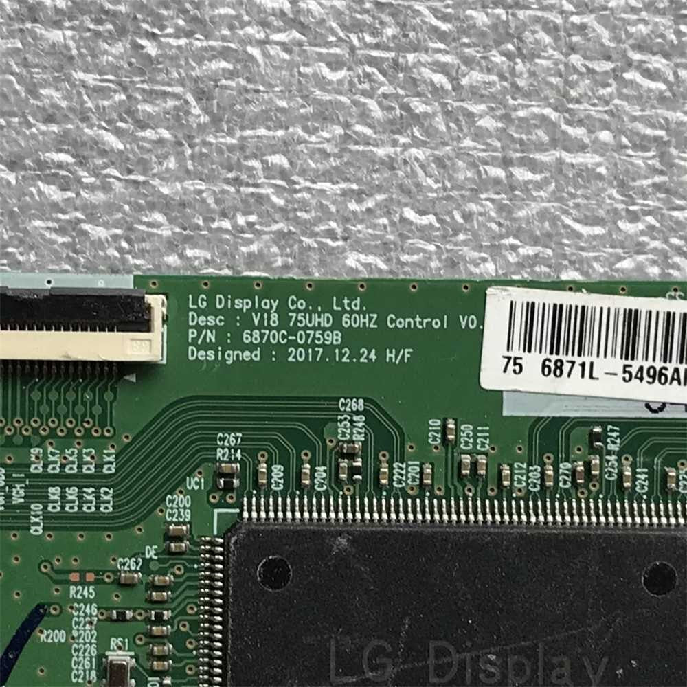 LG 75UK6570PUB T-Con Board (6870C-0759B) 6871L-5496A