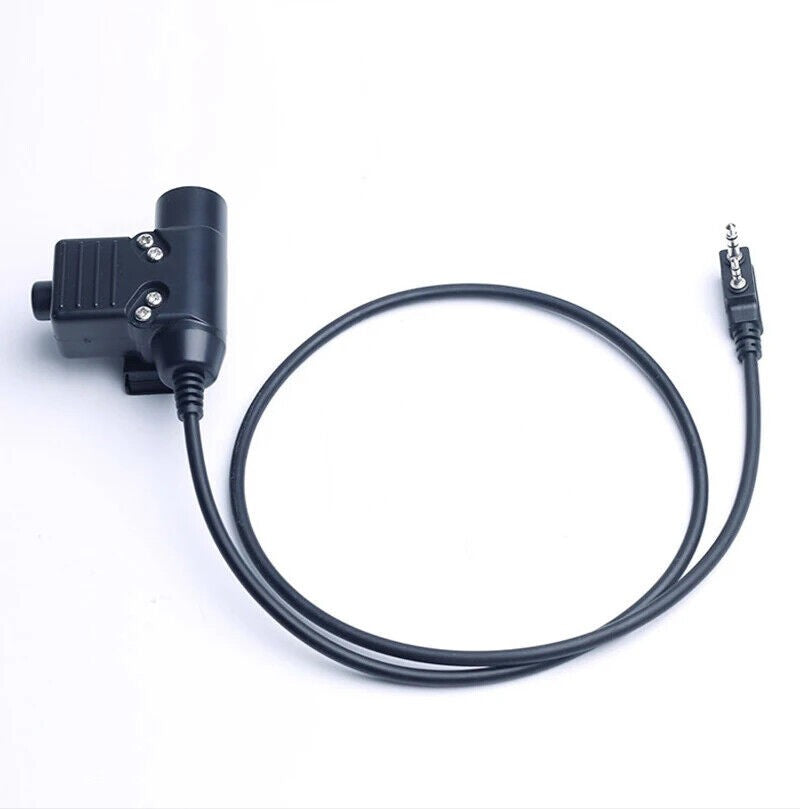 U94 PTT Cable Plug Military Adapter for Wouxun Kenwood TYT F8 BaoFeng 5R Radio