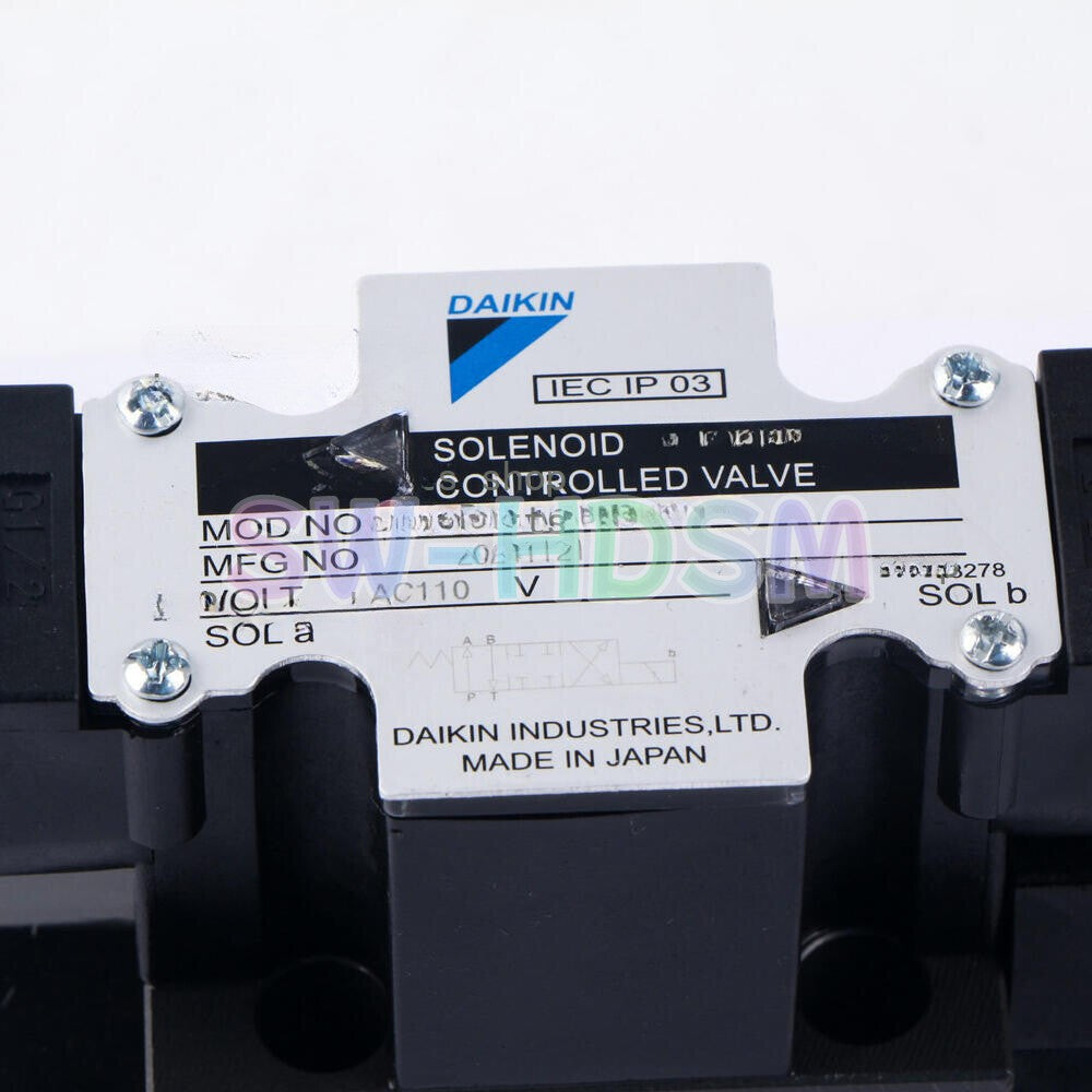 1PCS   Daikin Solenoid Controlled Valve KSO-G02-2BA-30-EN Freight Free