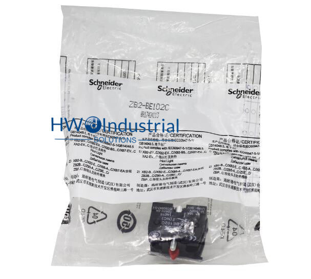 5PC  Button Switch Auxiliary Contact ZB2-BE102C Normally Closed 1NC