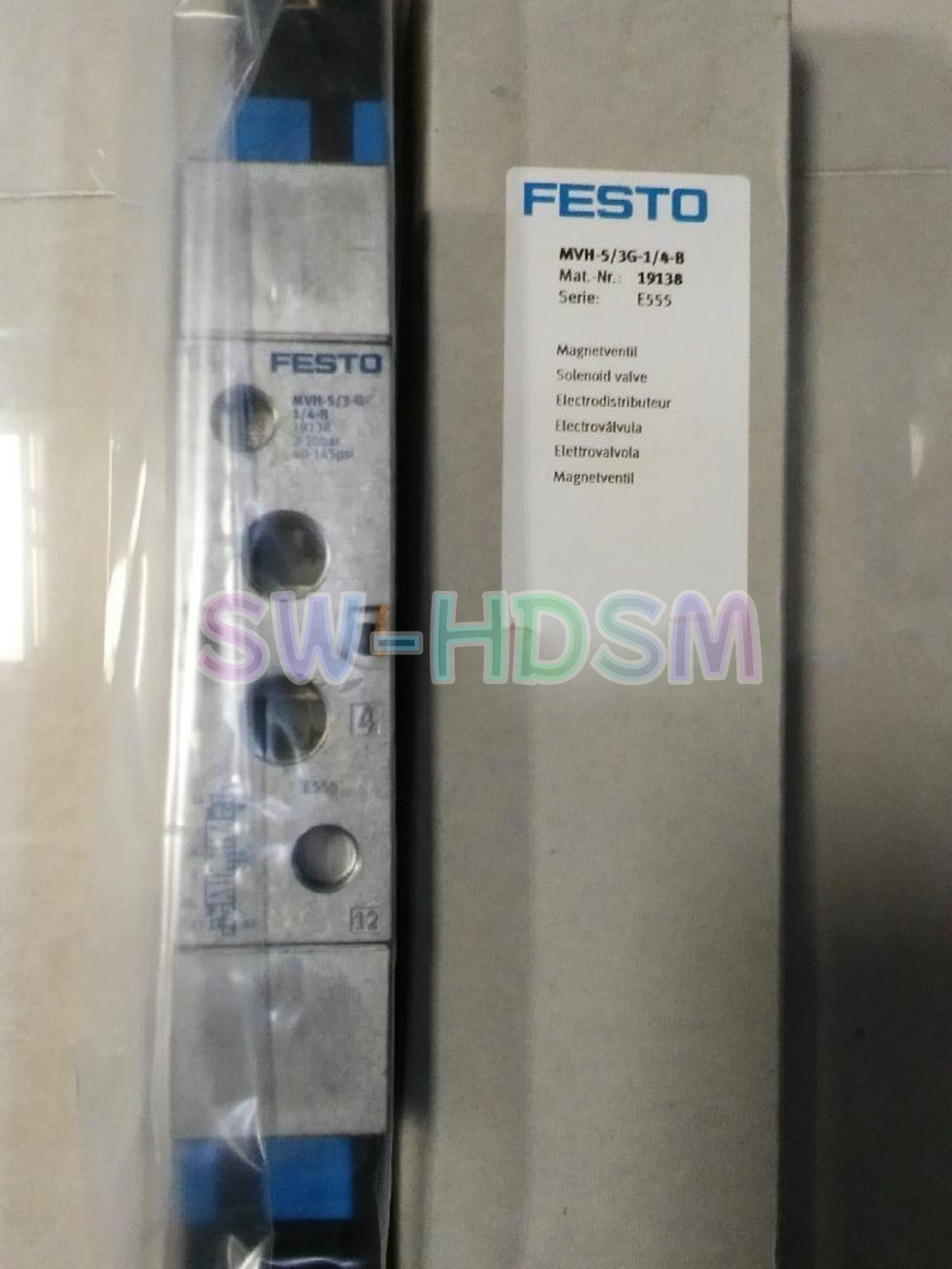 1PCS  for FESTO MVH-5/3G-1/4-B 19138 Solenoid Valve Freight Free