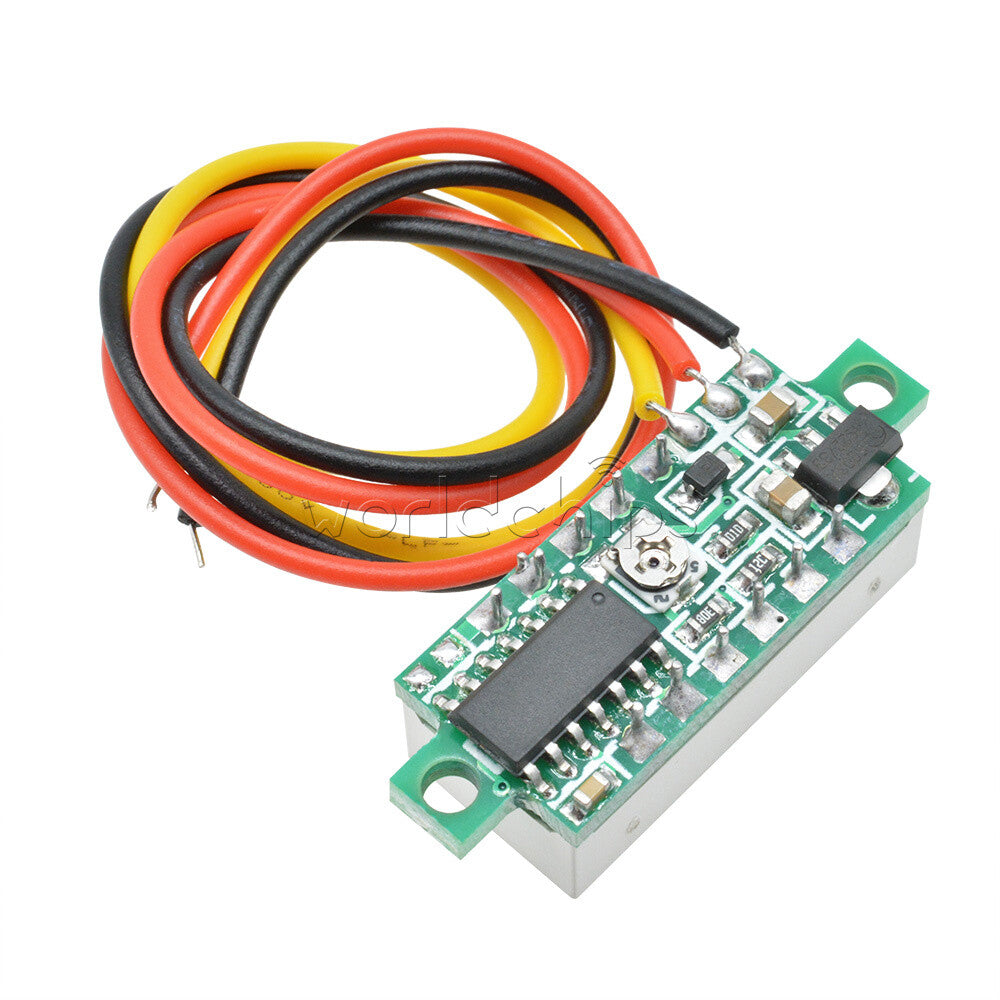 10PCS Mini DC 0-100V 0.28" 3-Digit Voltmeter LED Voltage Panel Meter 3 Wire
