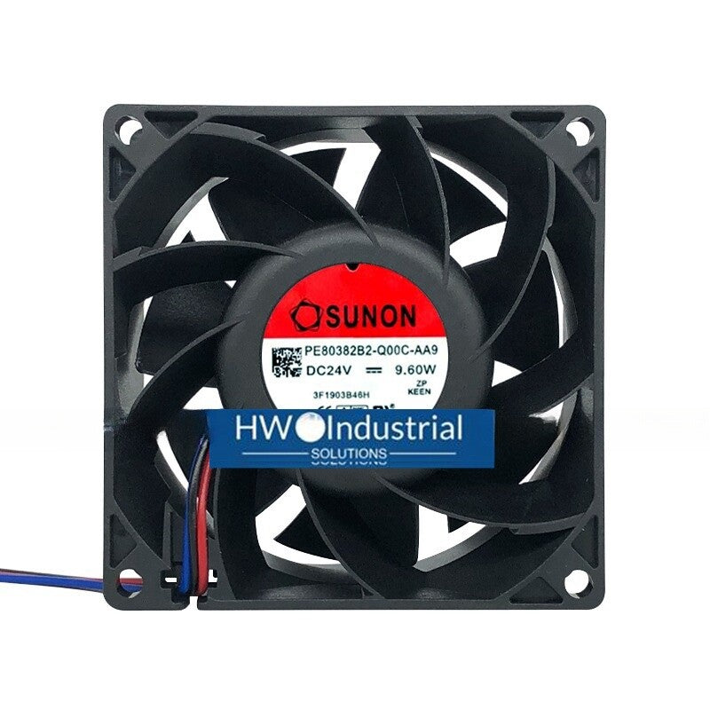 SUNON 3-wire PE80382B2-Q00C-AA9 24V 9.60W 8038 8CM Large Air Cooling Fan