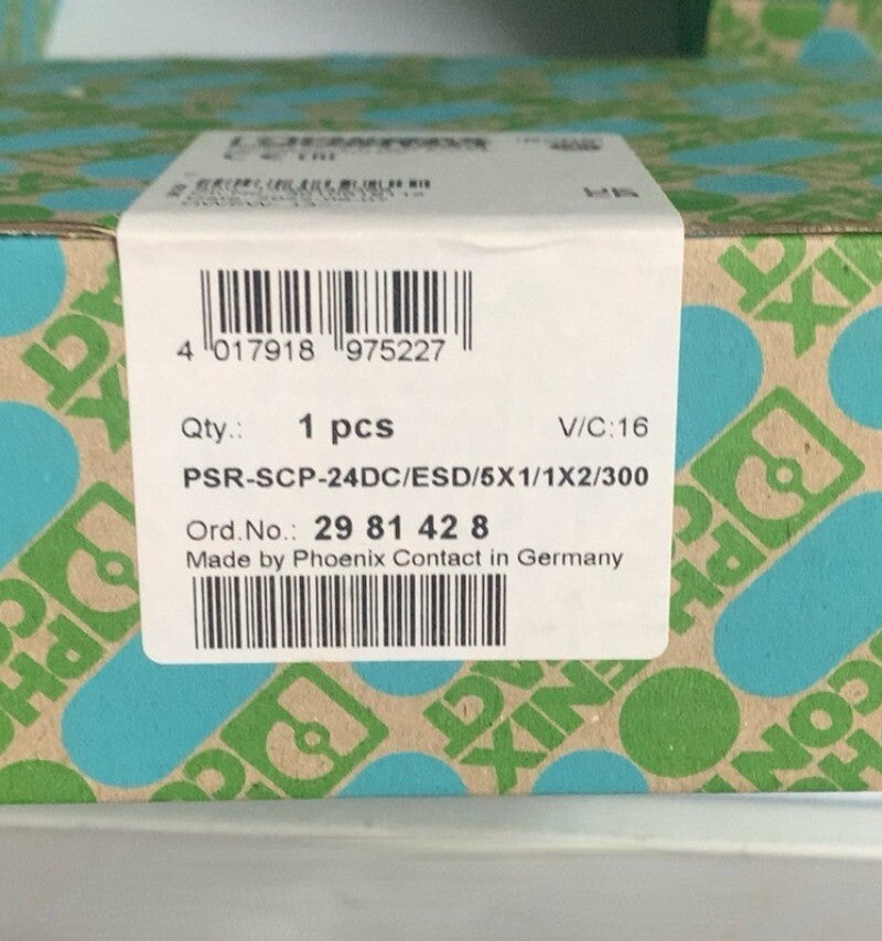 1pcs PHOENIX CONTACT 2981428 Module PSR-SCP-24DC/ESD/5X1/1X2/300