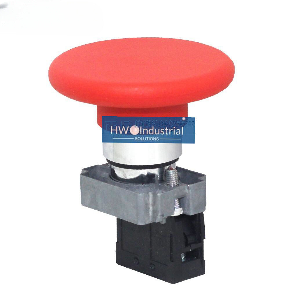 1PC  Red Mushroom Head Self Reset Button Switch XB2BR42C XB2-BR42C 1NC