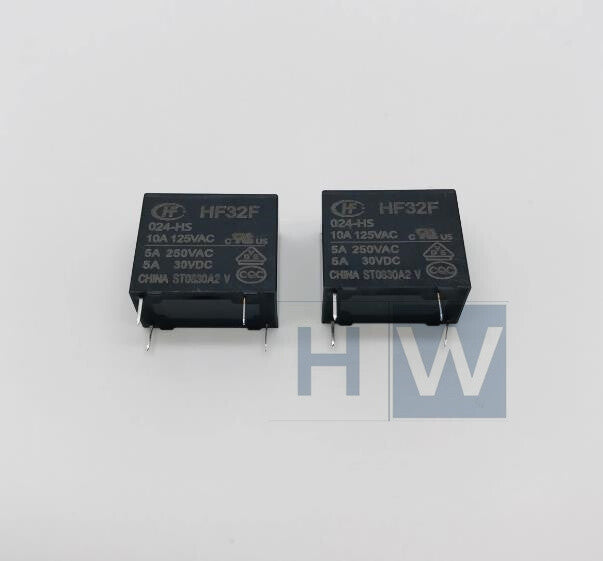 10Pcs  Hongfa Relay HF32F-024-HS HF32F-024-HS3 5A250VAC Normally Open 4-pin