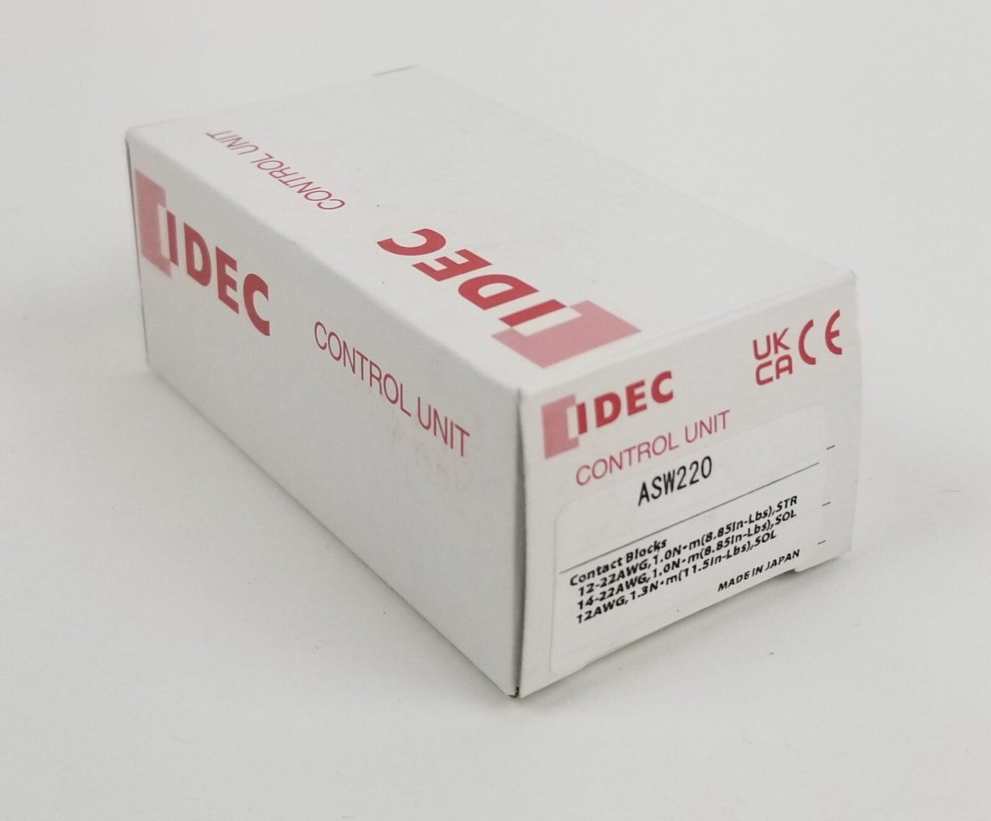 1PCS  IDEC ASW220 Selector Switch 2-Position Maintained 2NO Panel Mnt 22mm