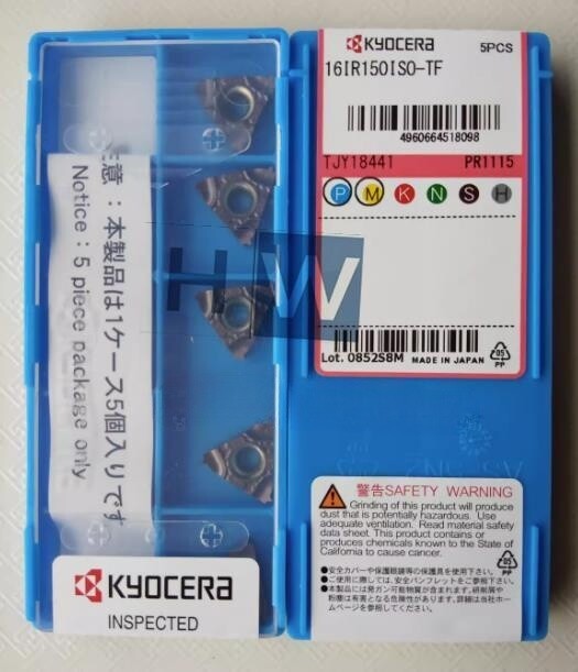 BOx/ 5PCS Kyocera Thread Cutter 16IR150ISO-TF PR1115 CNC Blade