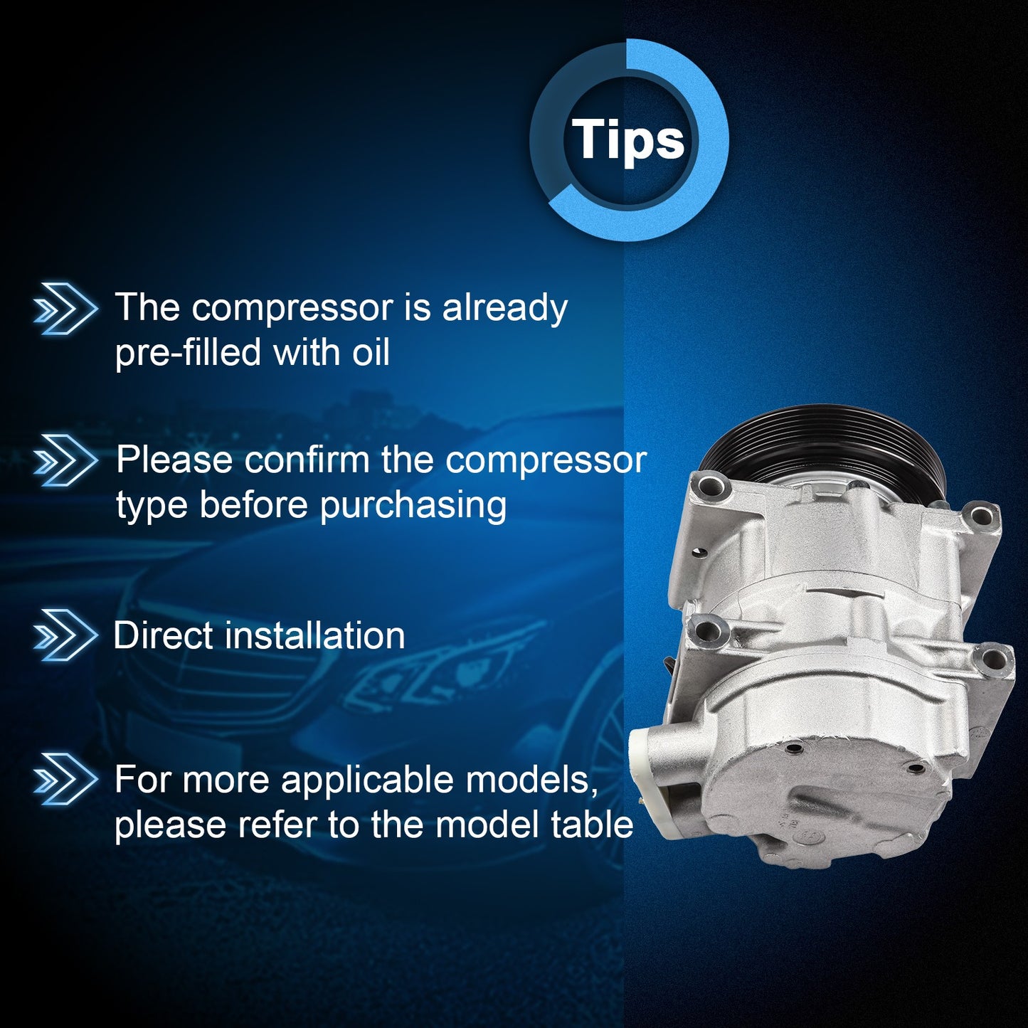 ECCPP A/C AC Compressor For Nissan Maxima 98-01 For Infiniti I30 99-01 3.0L