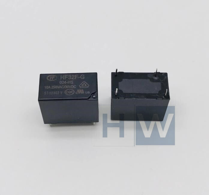 10Pcs HF32F-G-005/009/012/024 -HS Normally Open 10A Hongfa Relay 5V9V12V24VDC