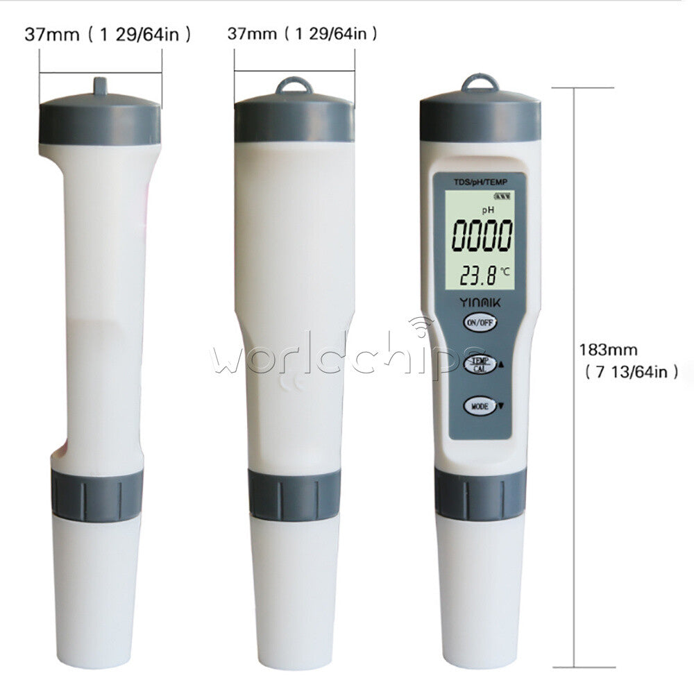 Digital PH/EC/TDS/TEMP Tester Water Quality Monitor Water pH Tester