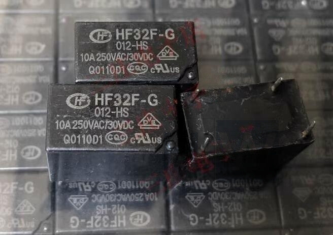10Pcs HF32F-G-005/009/012/024 -HS Normally Open 10A Hongfa Relay 5V9V12V24VDC