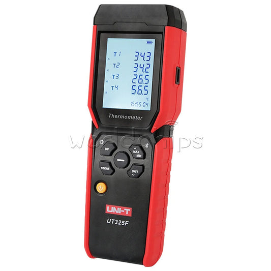 UNI-T UT325F Smart Digital 4Ch Thermocouple Thermometer Bluetooth APP Control