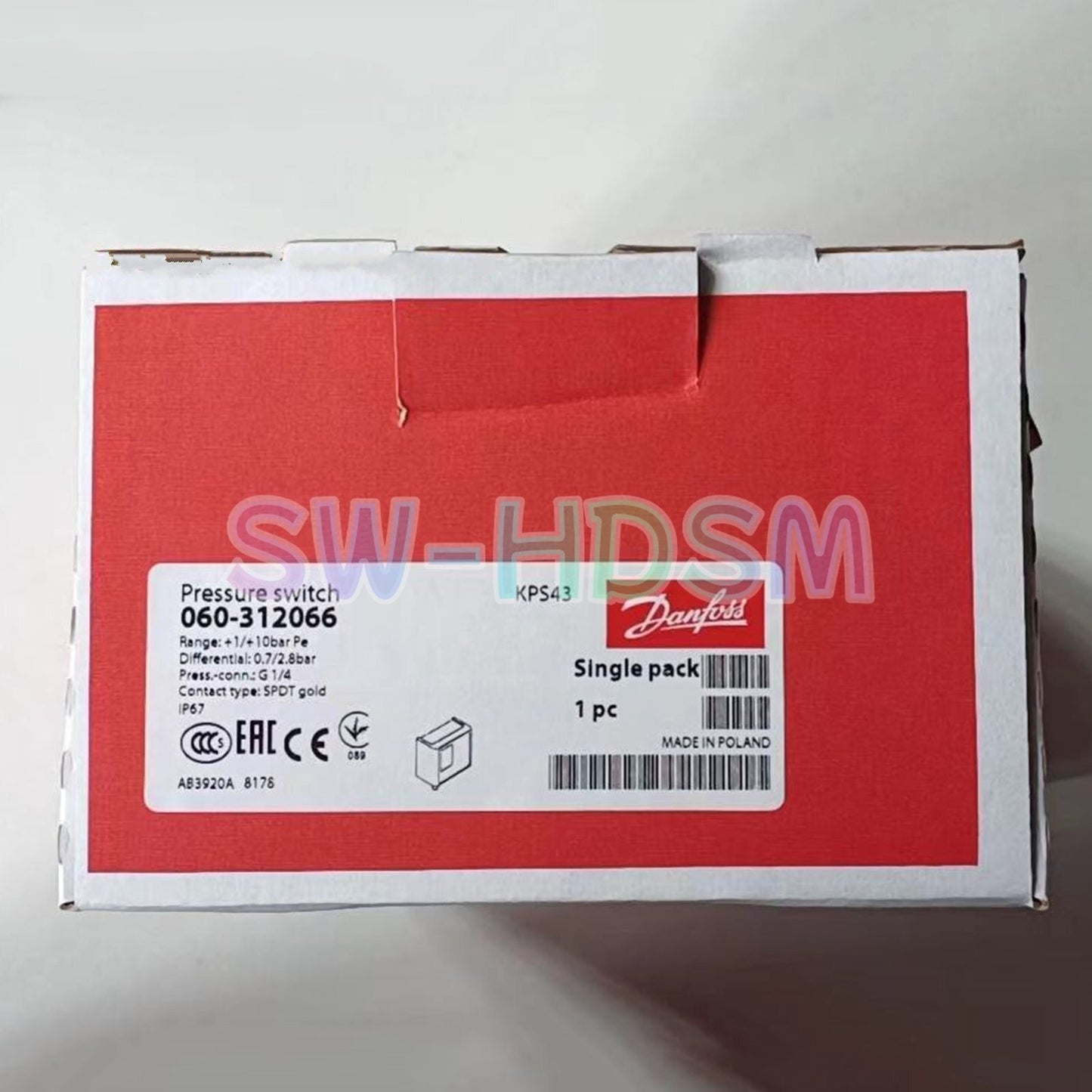 1PCS  for Danfoss KPS43 060-312066 Pressure Switch Freight Free