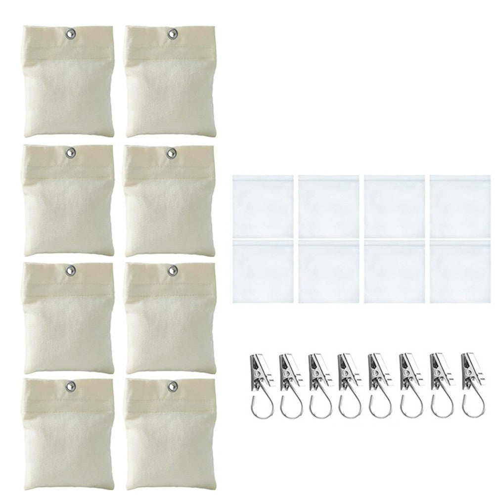 Drapery Management Made Easy 15oz Weighted Bags with Clips and Sealable PE Bags