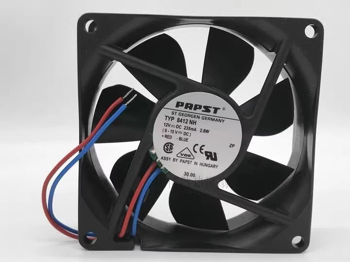 1 PCS  cooling fan TYP 8412NH DC12V 2.8W 8025 80*25MM 2wire Axial fan #P