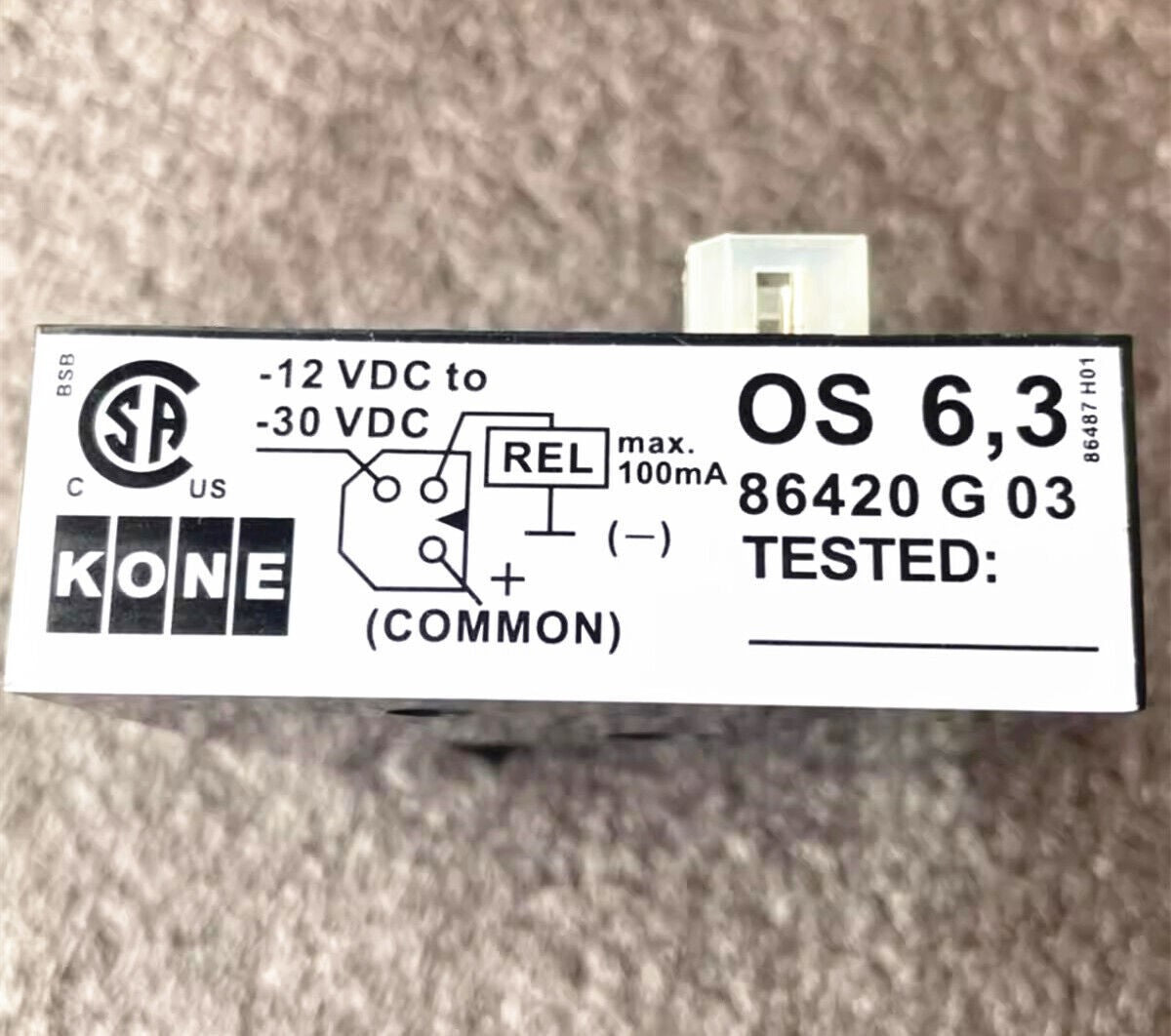 1pcs KONE PNP Elevator Accessoires OS6.3 Flat U-Type Sensor KM86420G03