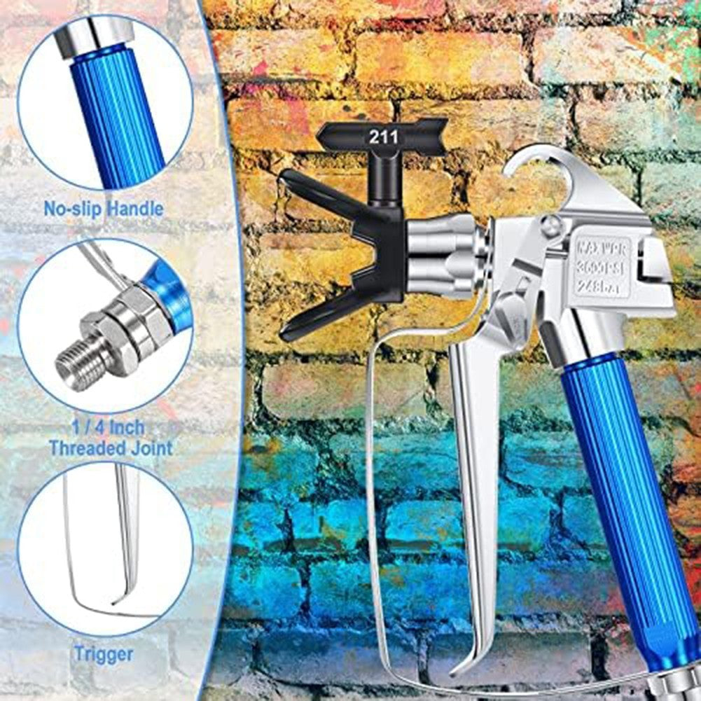 Complete Airless Paint Sprayer Kit 12 Pieces with Nozzle Tip Guards and Filters