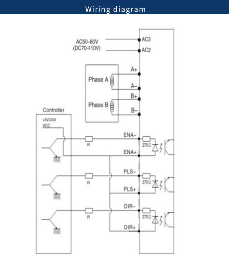 Two-phase stepper motor controller driver 2H806M stepper driver 7.8A