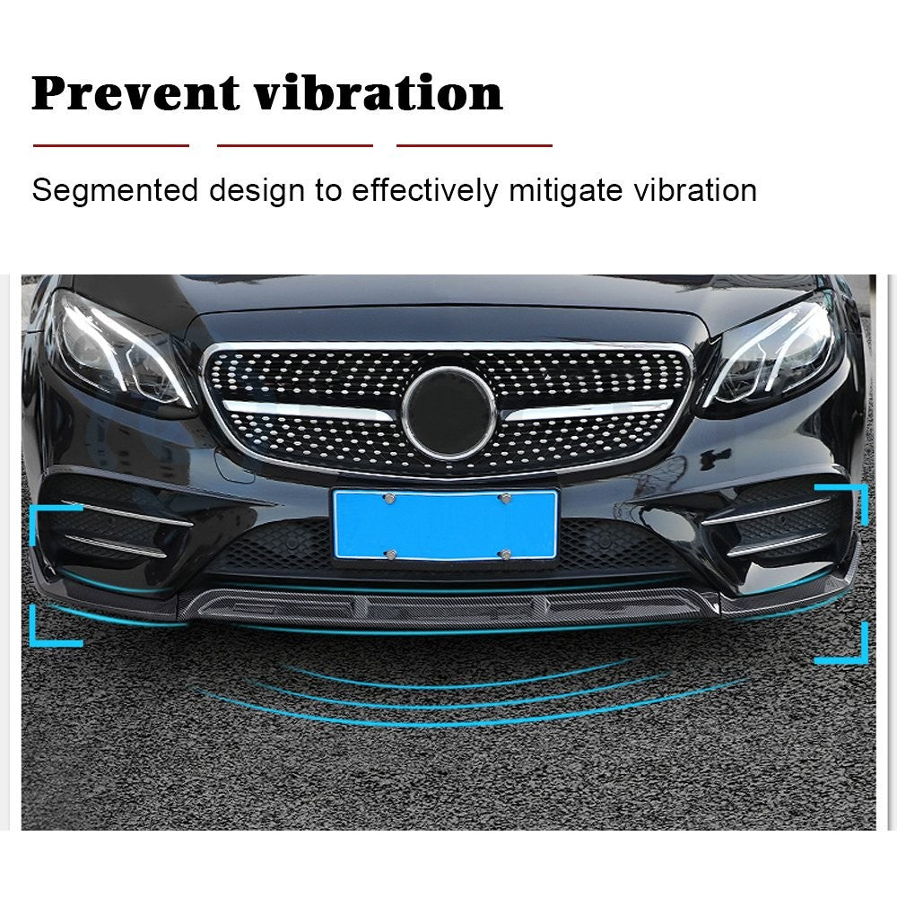 For Honda Accord 2018 2019 Glossy Black 3PCS Front Bumper Cover Trim Spoiler Lip