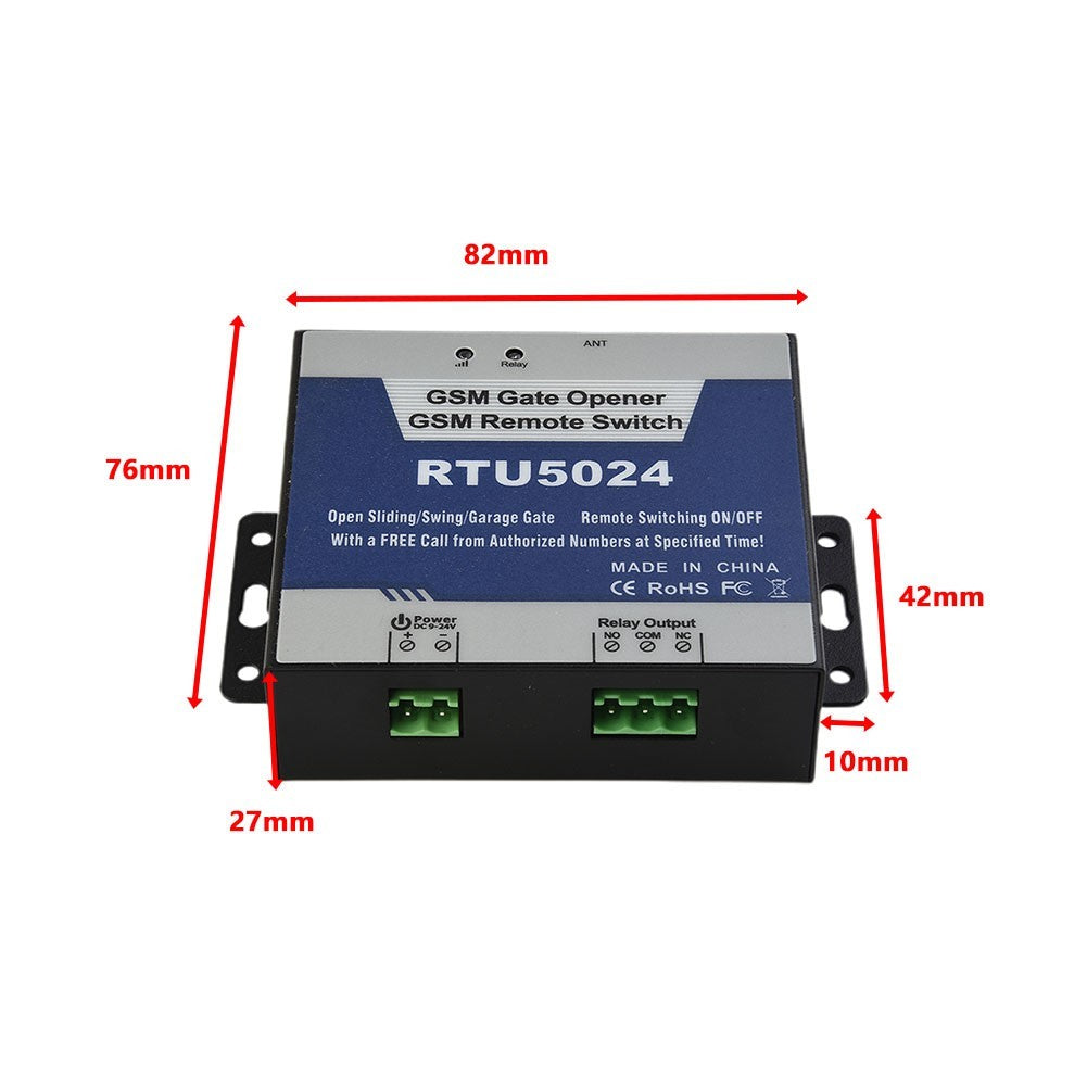 Rtu5024 GSM Remote Alarm Gate Door Opener Mobile Phone Switch Wireless Adapter