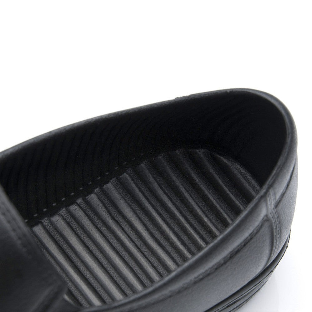 Mens Restaurant Oil Resistant Kitchen Work Shoes Loafer Slip-On Skid Non-Slip