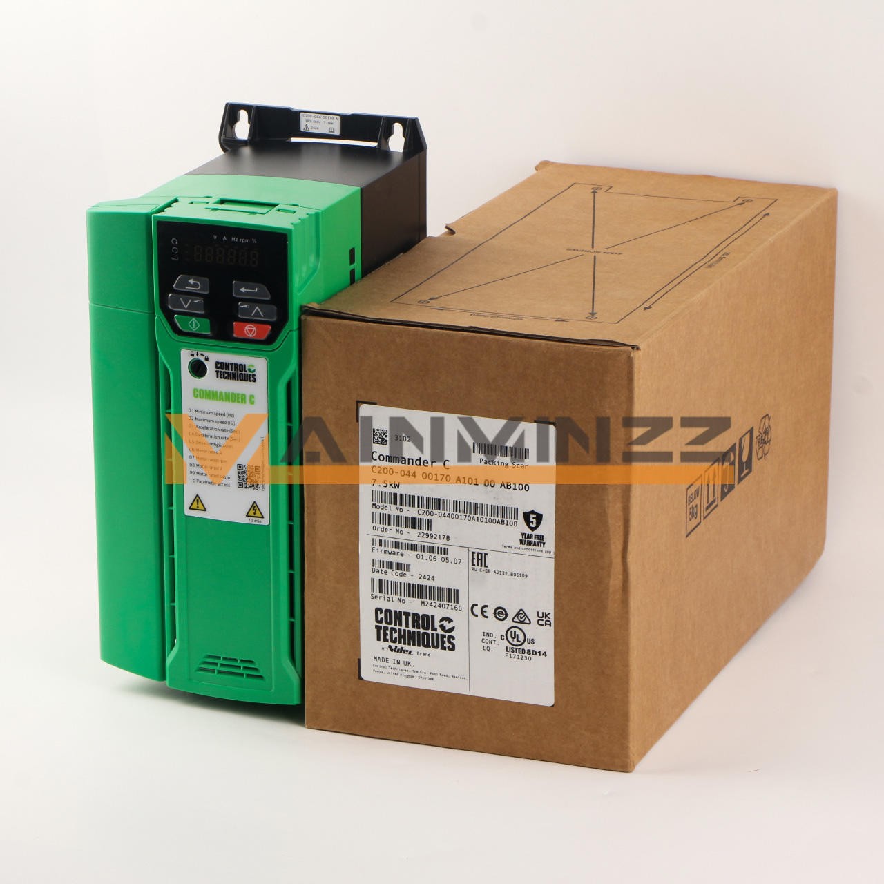 1PC  Nidec 7.5KW C200-04400170A C200-044 00170 A101 00 AB100 Fast delivery