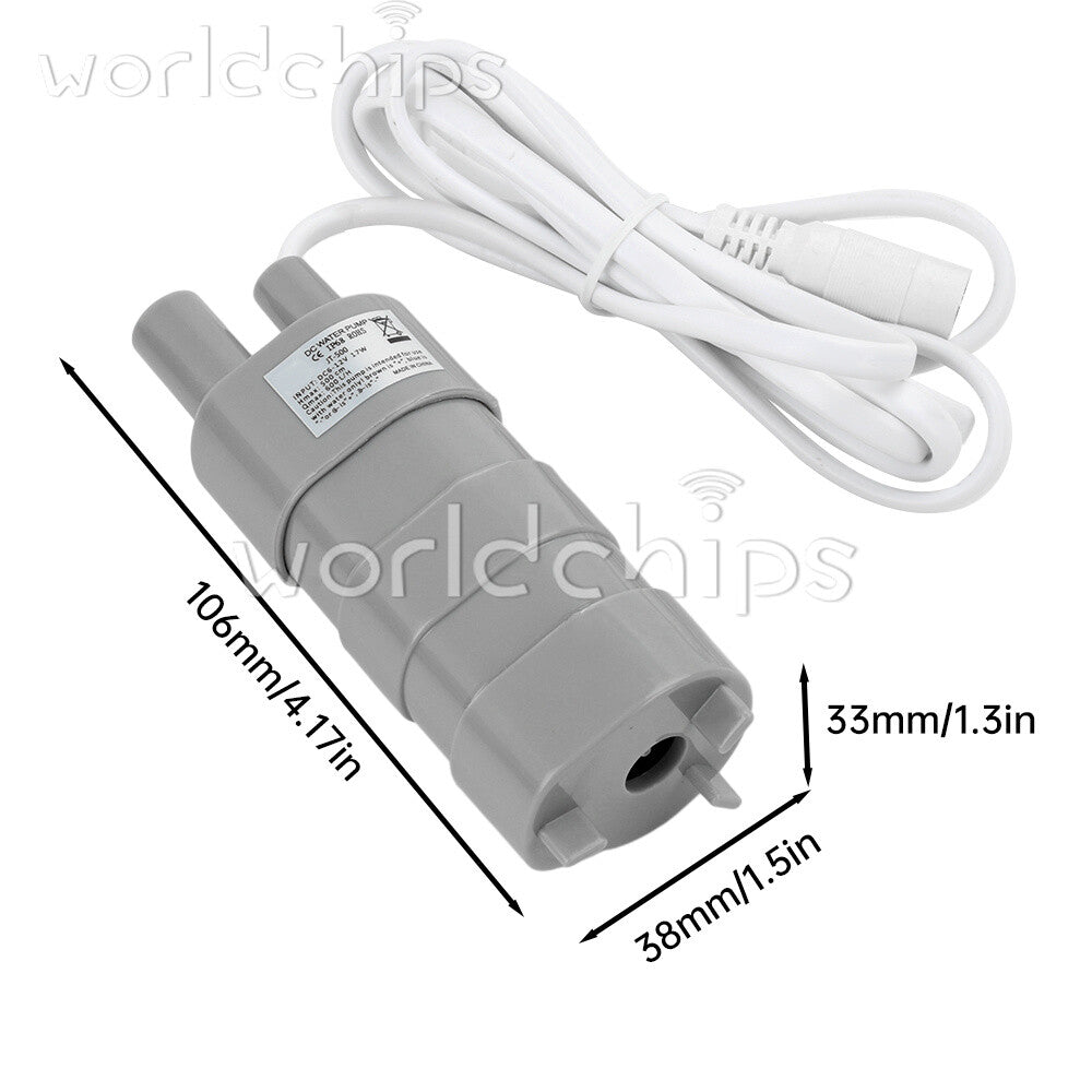 DC12V/24V Multifunctional Micro Submersible DC Water Pump High Flow 5M 600L/H