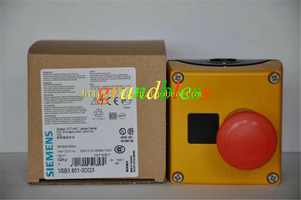 1PCS  For Emergency Stop Button Switch Box 3SB3801-0DG3 1NC