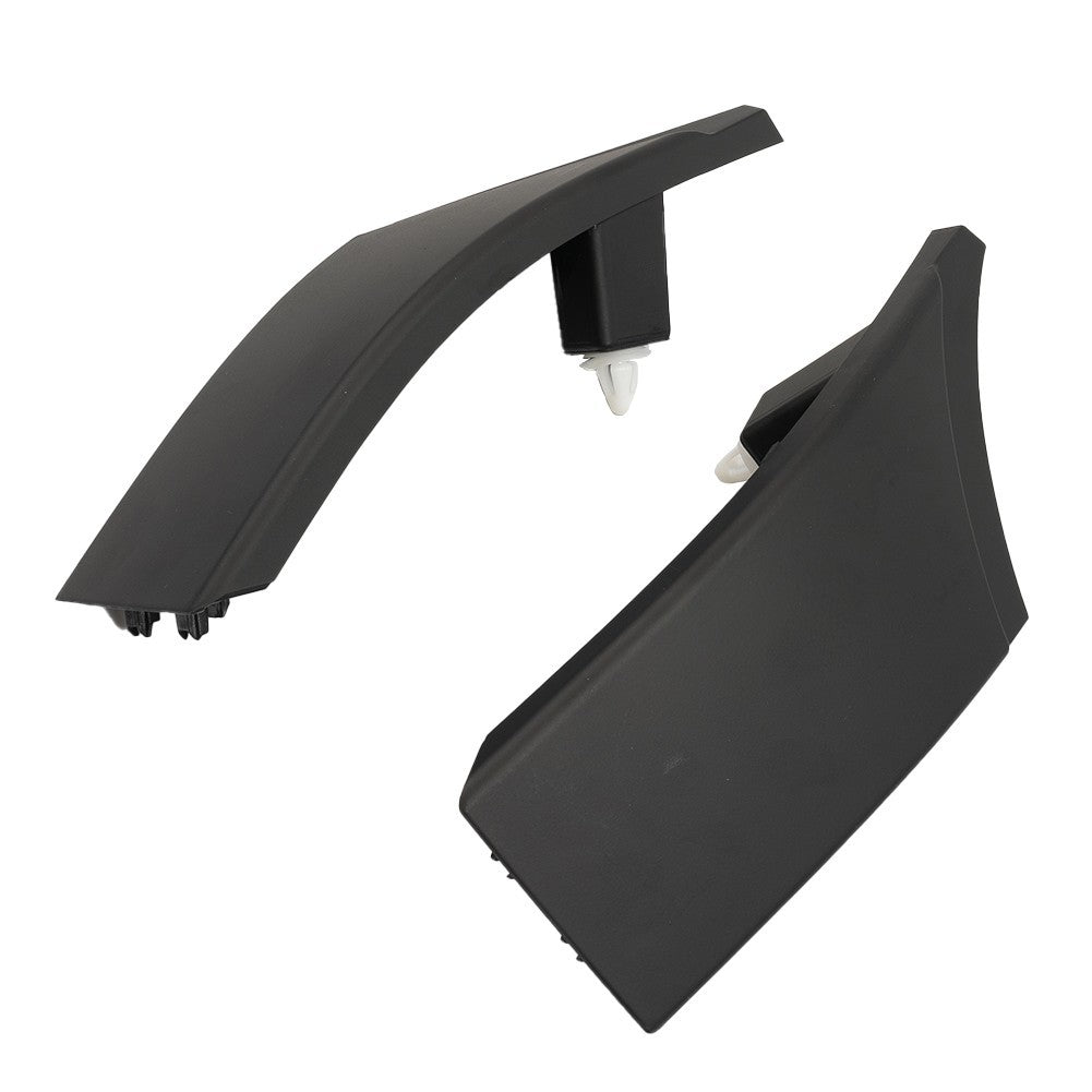 Headlight Lower Kit Front Bumper Grille Metal Molding Trim Panel Moulding Black