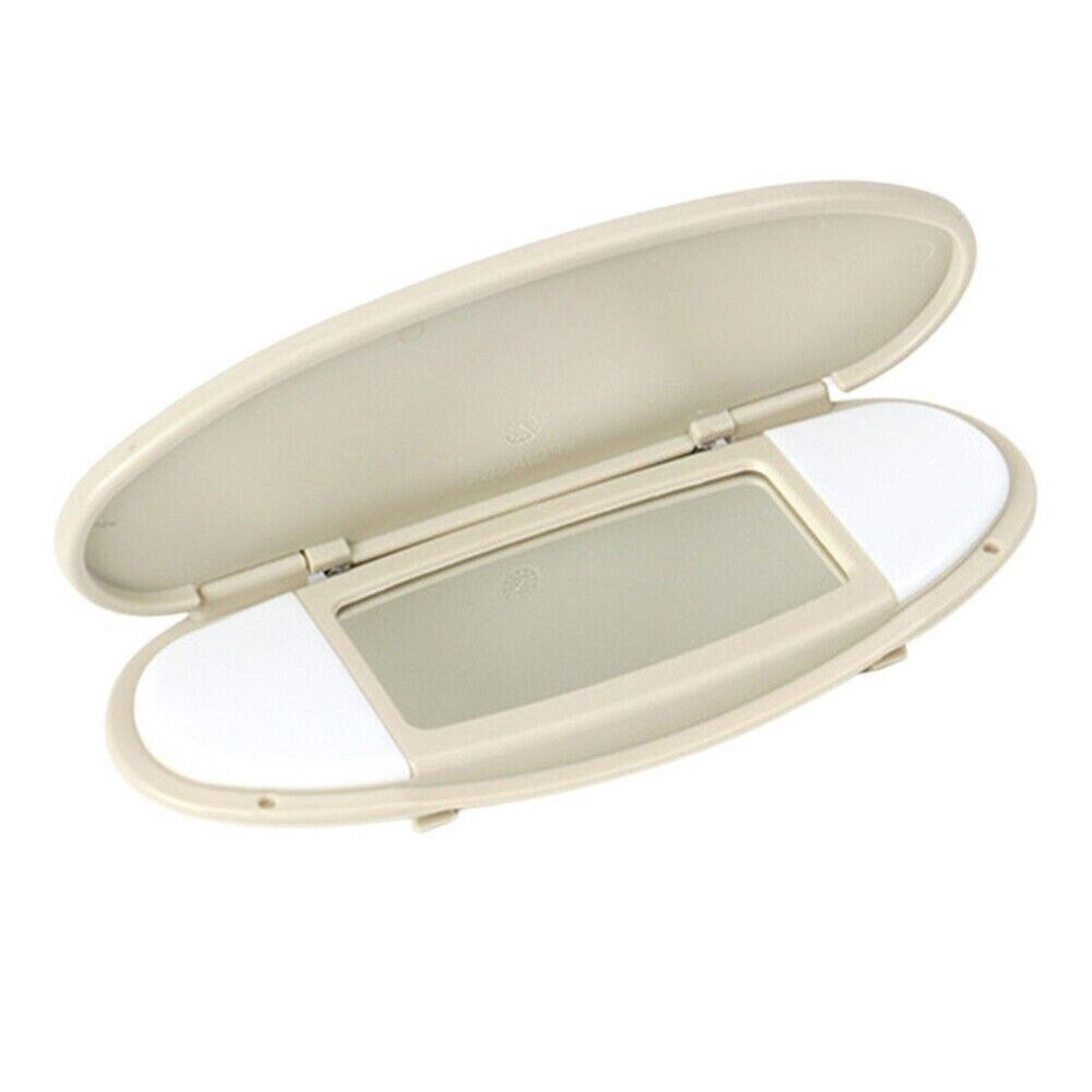Beige Sun Visor Vanity Mirror Cover for R55 R56 R60 2007 2008 2009-2014