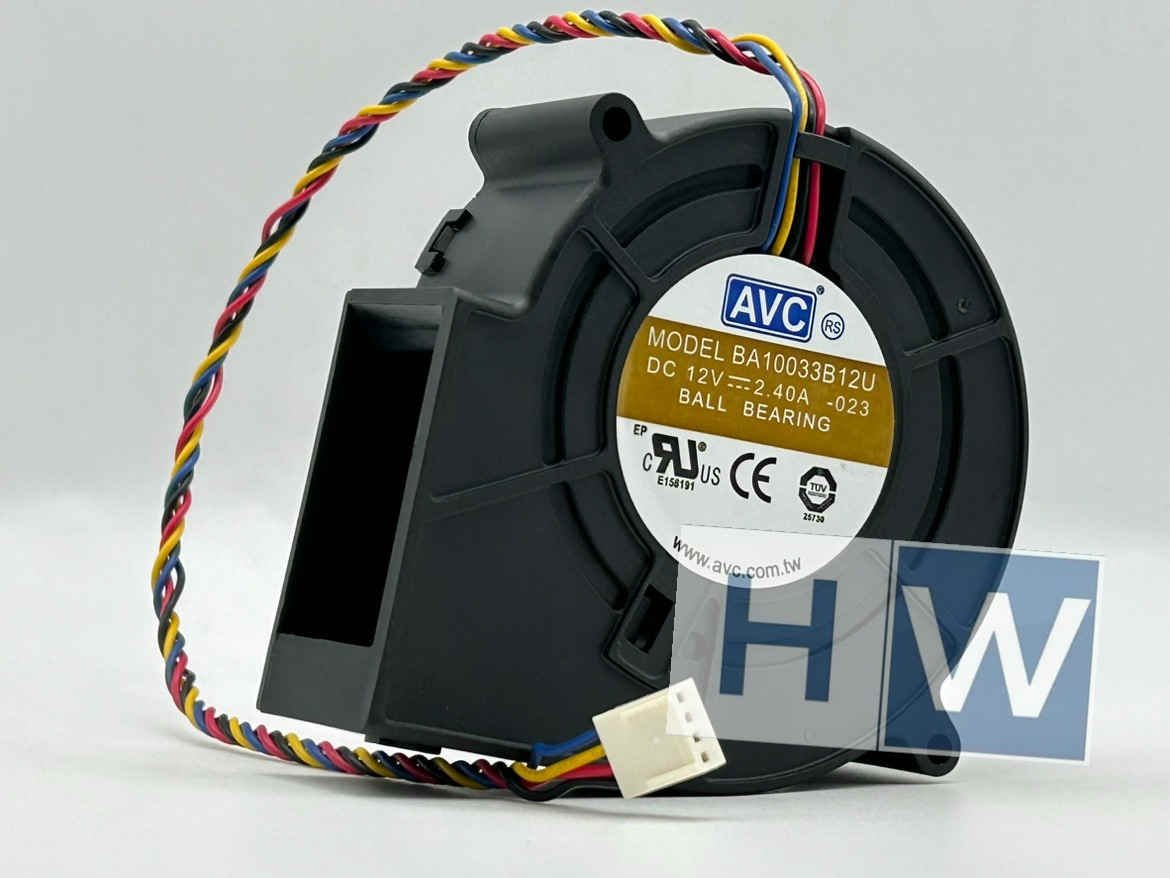 AVC 9733 BA10033B12U 12V 2.4A 4-wire Turbo Blower PWM Speed Regulation Fan