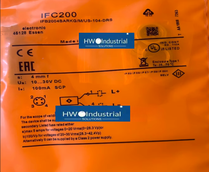 For IFM IFC200 Inductive Sensor Threaded Type 10...36 DC PNP/NPN