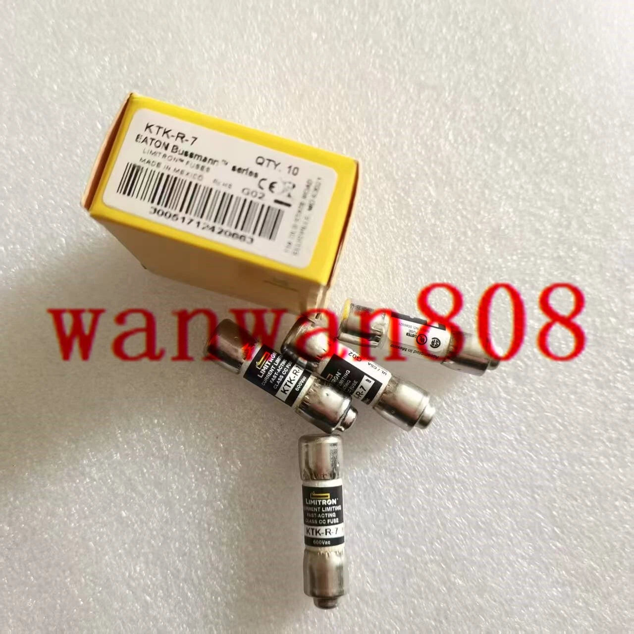 10 pcs KTK-R-7 Fuse 7A 600Vac，  with box，free shipping #P