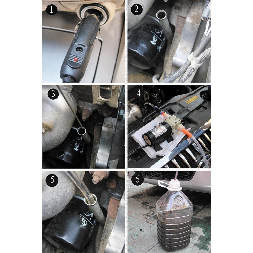 Fuel Transfer Pump 12-Volt Oil Diesel Gas Kerosene Car,Tractor,Truck