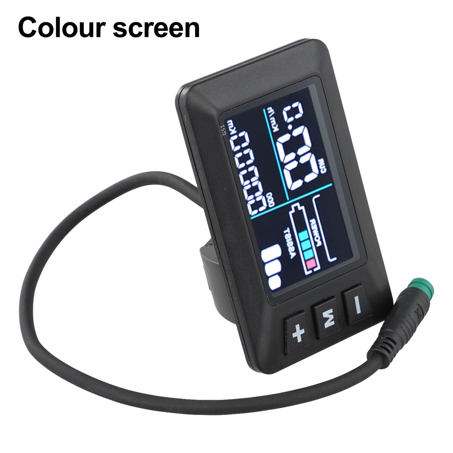 Robust E Bike LCD Display 24V 36V 48V with Waterproof 5 Pins Interface Cable
