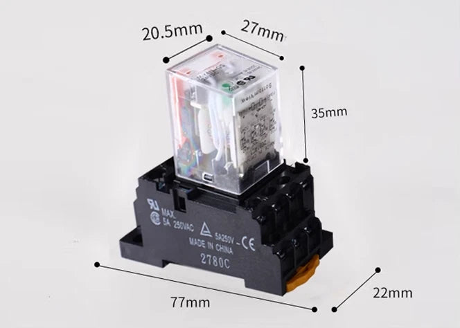 10pcs Omron MY2N-GS-R DC/AC 12V 24V 110V 220V  Intermediate Relay