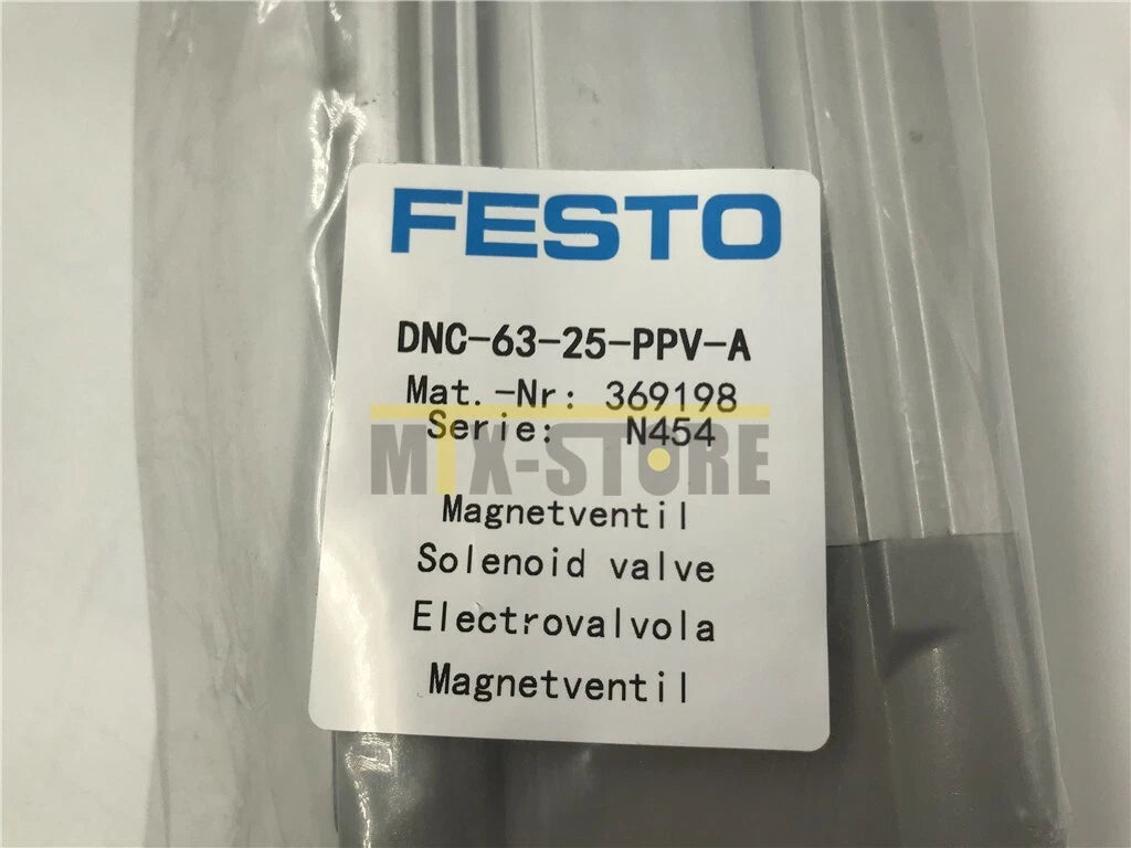 1PCS  Festo Standard Cylinder DNC-63-25-PPV-A 369198 #P