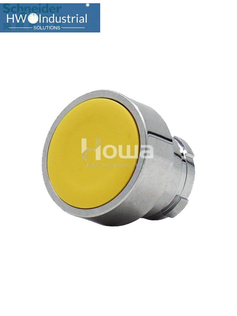 2PC Yellow Metal Self Reset Button Head ZB2BA5C ZB2-BA5C 22mm Aperture