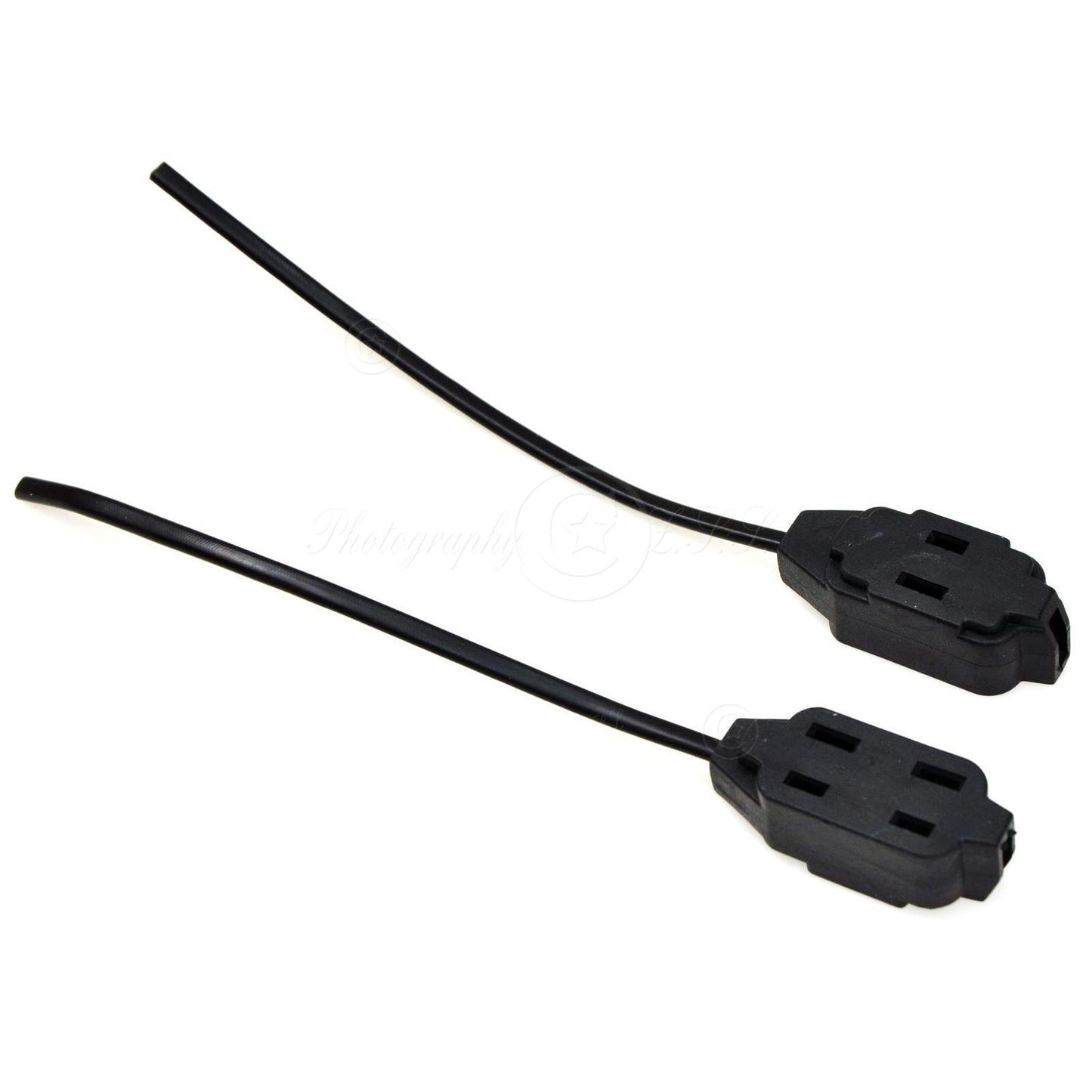 2x 1 To 3 Sockets Splitter CA/US Connector IP Camera Power Supply Adapter Plug